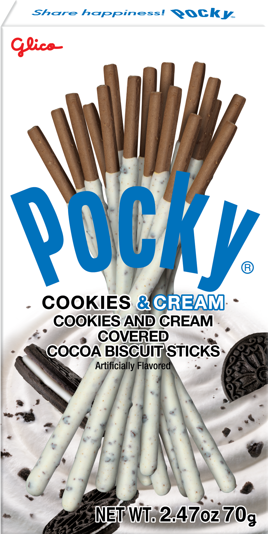 Pocky Cookies & Cream 2.47oz Ezaki Glico USA Corporation